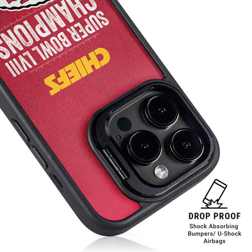 NFL Chiefs Super Bowl LVIII Champions iPhone 14 Pro Kickstand Case